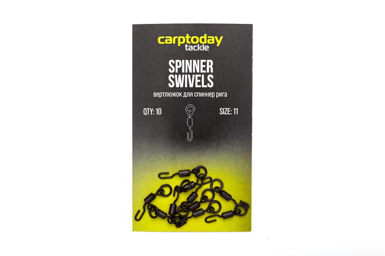 Вертлюжки для спиннер рига Carptoday Tackle Spinner Swivels — фото 4 — CARPshop