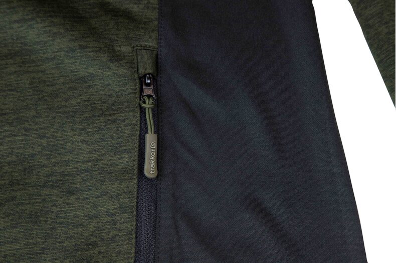 Кофта на молнии TRAKKER Marl Fleece Back Hoody — фото 3 — CARPshop