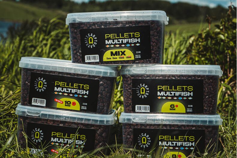 Пеллетс рыболовный Carptoday Baits MULTIFISH 2.5кг просверленный