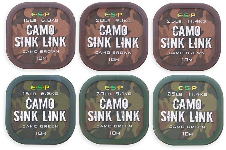 Поводковый материал E-S-P CAMO SINK LINK Camo Brown / 20lb / 10m — фото 2 — CARPshop