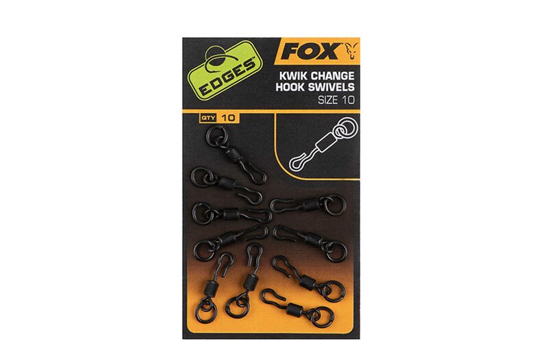 Быстросъёмы для крючков FOX Kwik Change Hook Swivels EDGES для ловли карпа — CARPshop