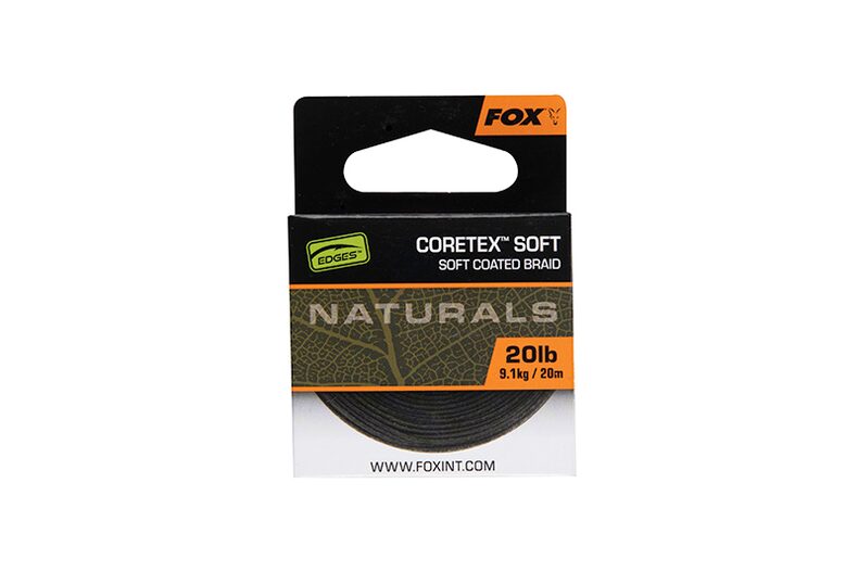 Мягкий поводковый материал в оплетке FOX Naturals Coretex Soft EDGES — фото 3 — CARPshop