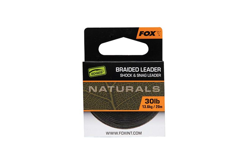 Плетеный шок/снаг лидер FOX Naturals Braided Leader EDGES — фото 2 — CARPshop