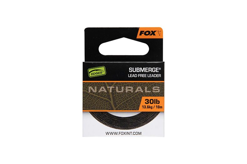 Лидкор FOX Naturals Submerge Leader без сердечника для карпфишинга — CARPshop