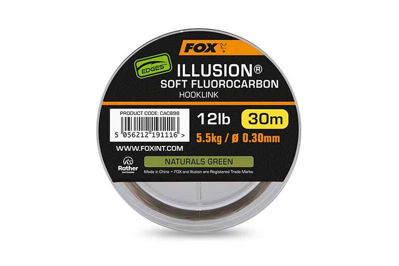 Мягкий флюорокарбоновый поводковый материал FOX Illusion Soft для карповой рыбалки — CARPshop