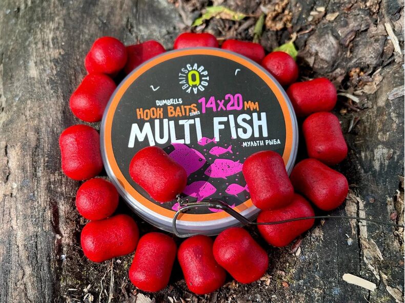 Дамбелсы насадочные Carptoday Baits Multi Fish (Мульти Фиш) 14х20мм — фото 5 — CARPshop