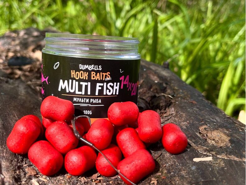 Дамбелсы насадочные Carptoday Baits Multi Fish (Мульти Фиш) 14х20мм — фото 6 — CARPshop