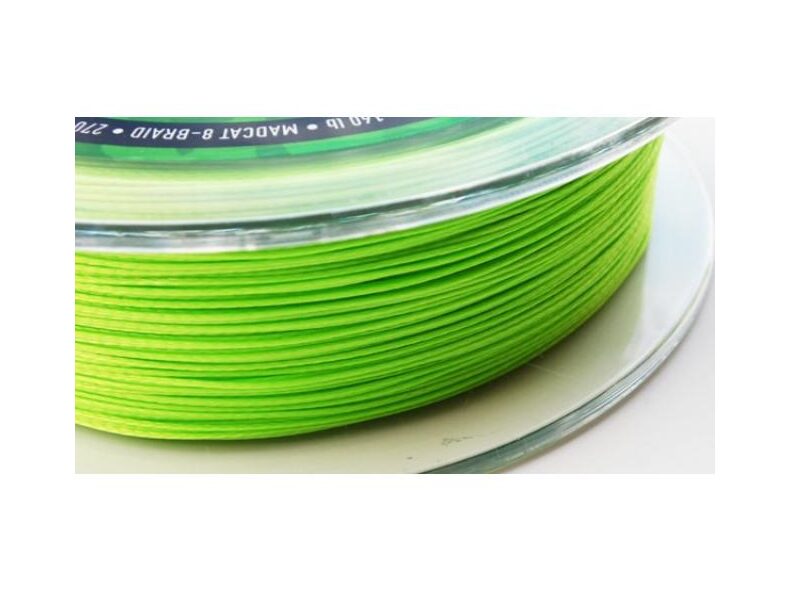 Леска плетеная MADCAT® 8-BRAID FLUORO GREEN - 0.60mm / 135lb / 270m — фото 2 — CARPshop