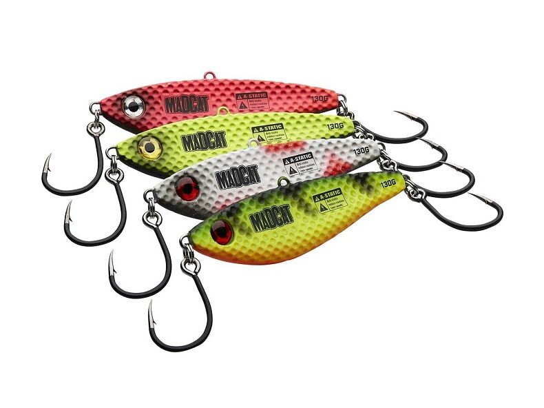 Блесны вертикальные MADCAT® A-STATIC VIBRATIX FIRETIGER UV - 12cm - 110g — фото 2 — CARPshop