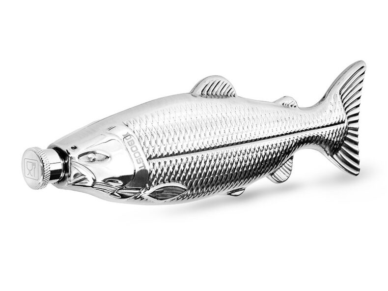 Фляжка в виде карпа DELPHIN Inox Hip Flask BOOST - 140 ml — фото 2 — CARPshop