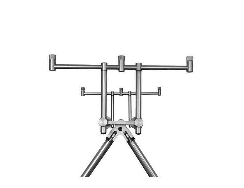 Подставка для 3-4 удилищ DELPHIN Rod Pod TPX4 Silver — фото 3 — CARPshop