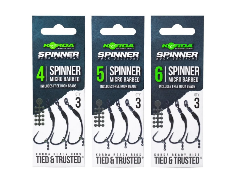 Готовая оснастка KORDA Spinner Hook Sections Micro Barbed — фото 3 — CARPshop