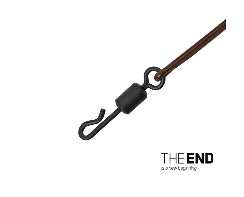 Противозакручиватель с вертлюгом DELPHIN THE END Vorfach Aramid Leader 80 cm 60l — фото 2 — CARPshop
