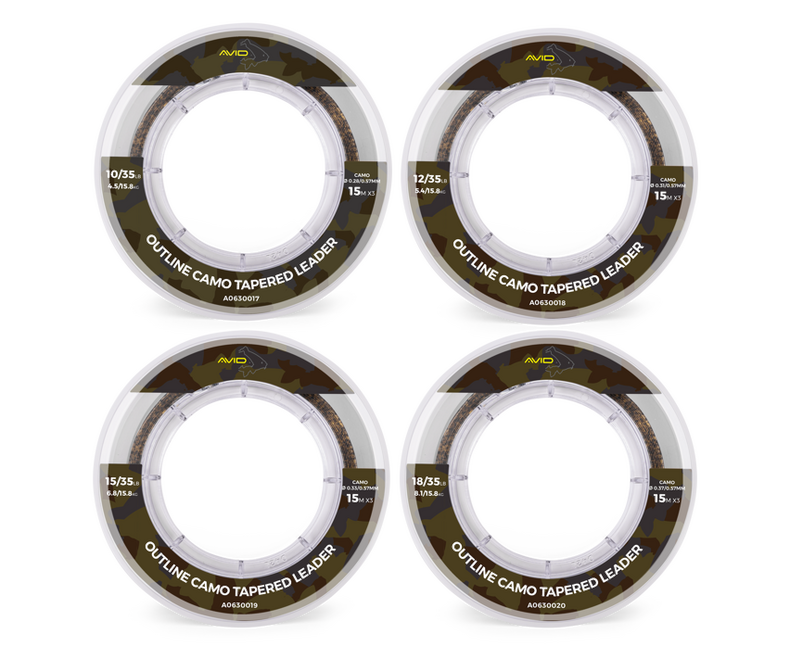 Монолидер конусный AVID CARP Outline Camo Tapered Leader — фото 3 — CARPshop