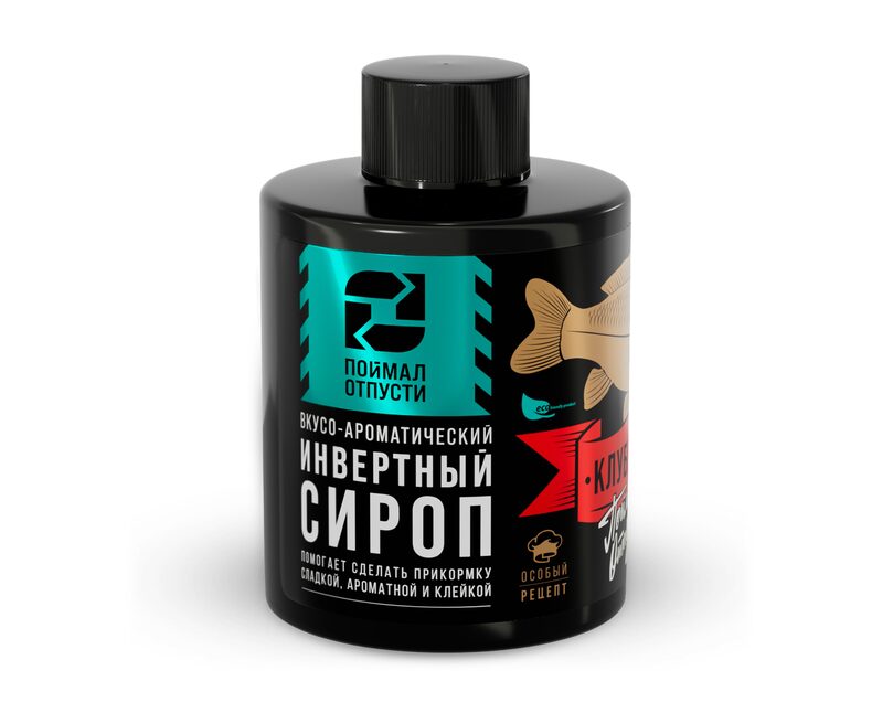 Сироп инвертный "Поймал – Отпусти" Клубника 350g — фото 2 — CARPshop