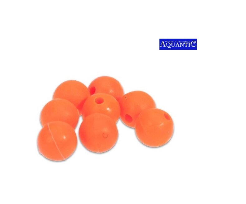 Бусина резиновая AQUANTIC® Rubber Bead - 12 mm / Fluo Red - 5 шт. — фото 2 — CARPshop