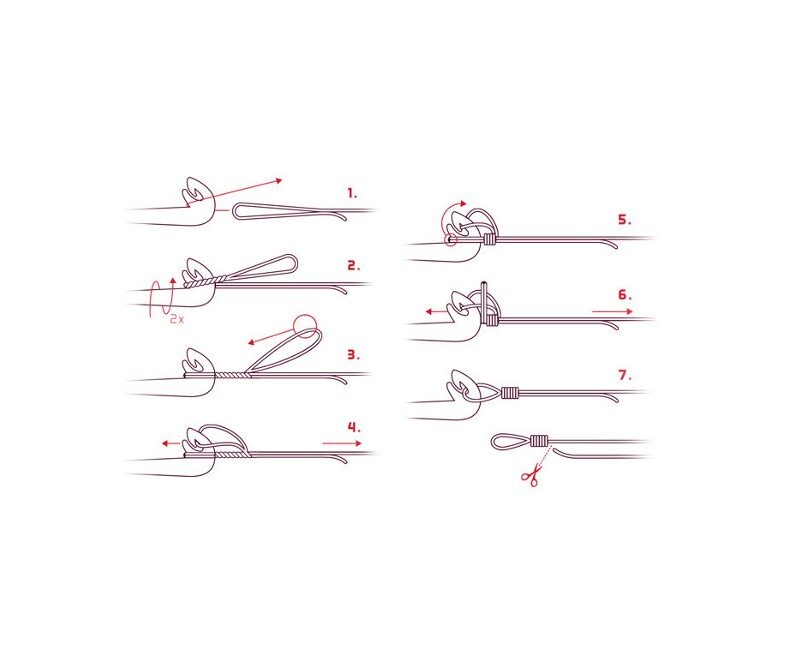Инструмент для вязания петель + экстрактор Delphin KNOTTY — фото 4 — CARPshop