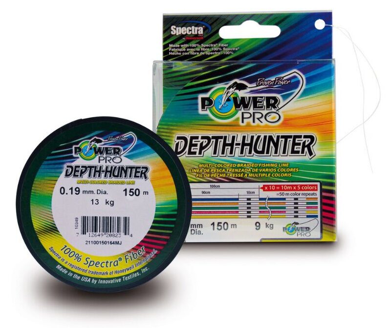 Леска плетёная Power Pro 150м Depth Hunter Multicolor 0,06/3кг для спиннинга — купить в CARPshop
