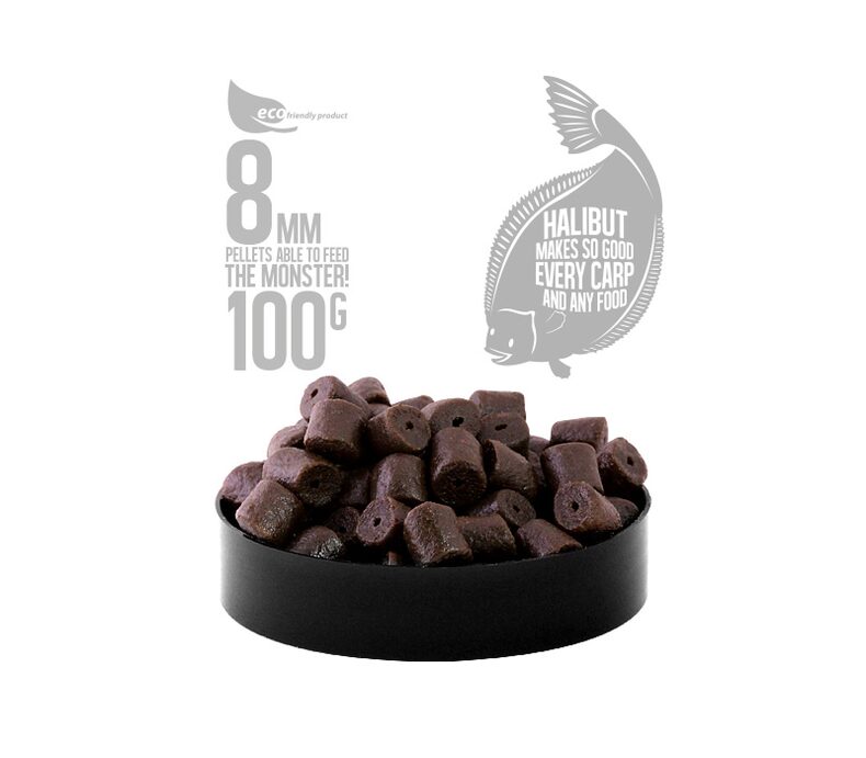 Насадочный пеллетс FFEM Hookbaits Pellets Black Halibut (черный палтус) — фото 3 — CARPshop