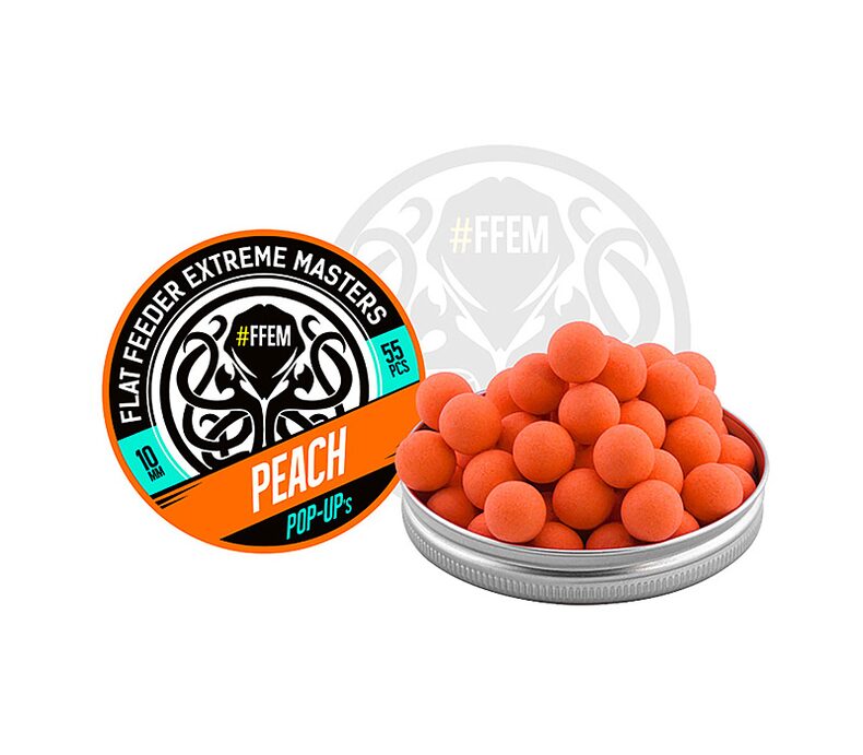 Плавающие бойлы FFEM Pop-Up Crimean Peach (персик) 10mm — фото 2 — CARPshop