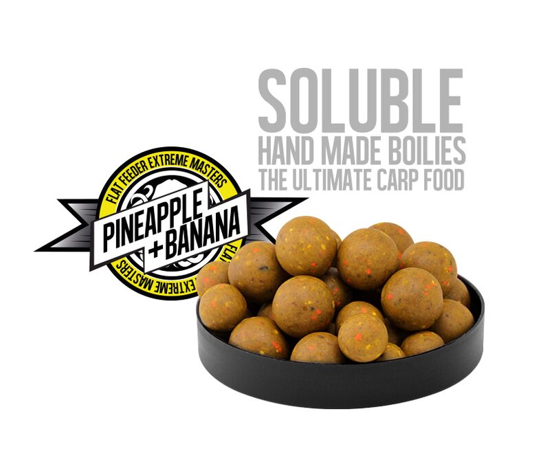 Насадочные пылящие бойлы FFEM Super Soluble Boilies Pineapple (Ананас ) 16/20mm — фото 2 — CARPshop