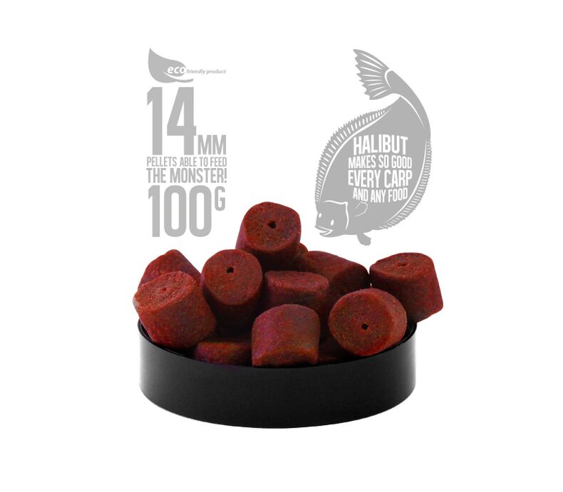 Насадочный пеллетс FFEM Hookbaits Pellets Red Halibut (красный палтус) — фото 4 — CARPshop