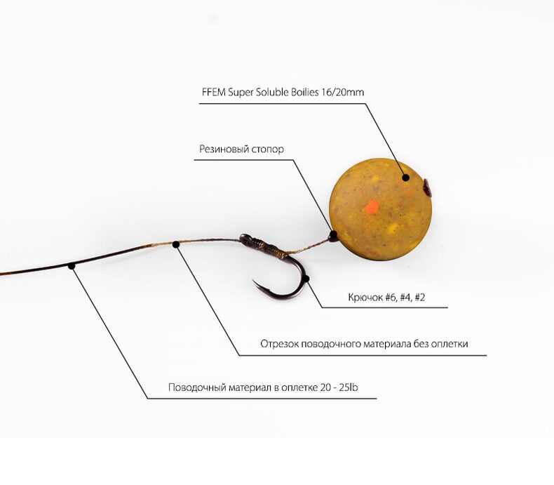 Насадочные пылящие бойлы FFEM Super Soluble Boilies Pineapple (Ананас ) 16/20mm — фото 4 — CARPshop