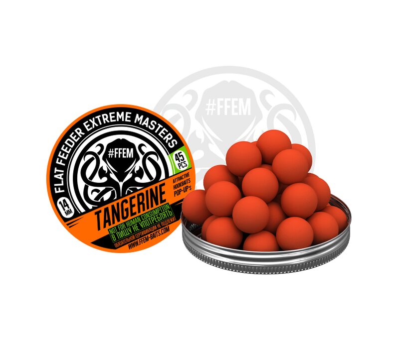 Бойлы плавающие FFEM Pop-Up Tangerine (Мандарин) 14мм — фото 2 — CARPshop