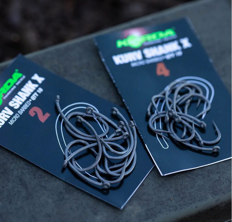 Крючки с бородкой KORDA Kurv Shank-X — фото 4 — CARPshop