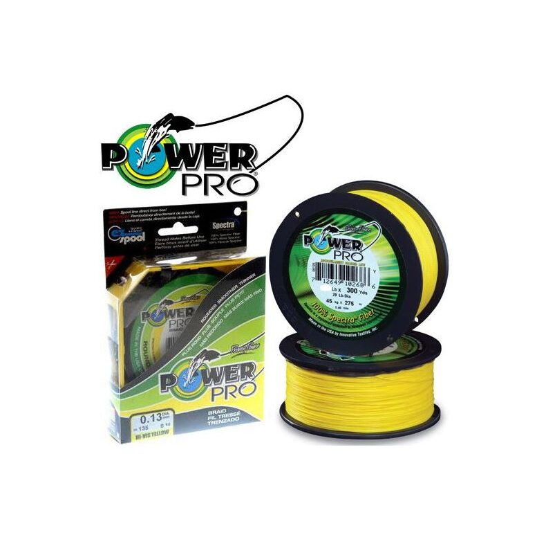 Леска плетёная Power Pro 275м жёлтая спиннинговые снасти купить в CARPshop