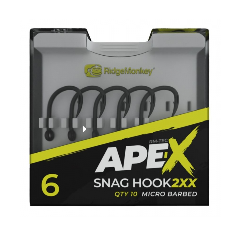 Крючки Ridge Monkey Ape-X Snag Hook 2XX Barbed — фото 2 — CARPshop