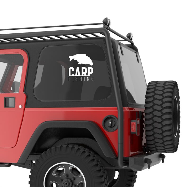 Наклейка из световозвращающей пленки на автомобиль CARP fishing — фото 3 — CARPshop