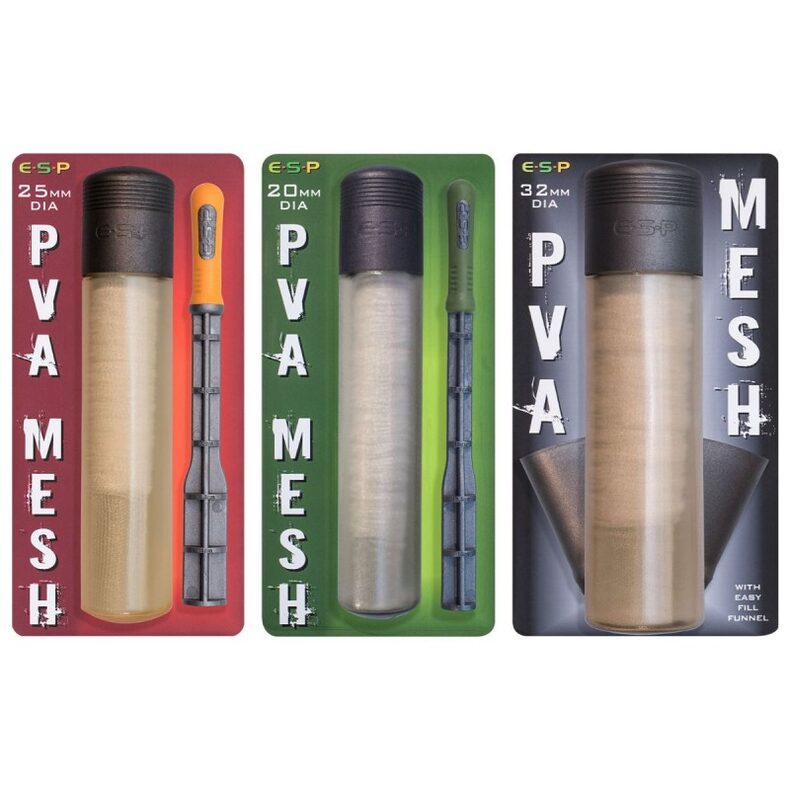 ПВА сетка ESP PVA Mesh Kit с плунжером или воронкой для карпфишинга — купить в CARPshop