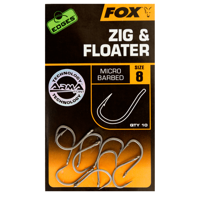 Крючки FOX EDGES Zig & Floater — карповые крючки для карповой рыбалки, купить в CARPshop