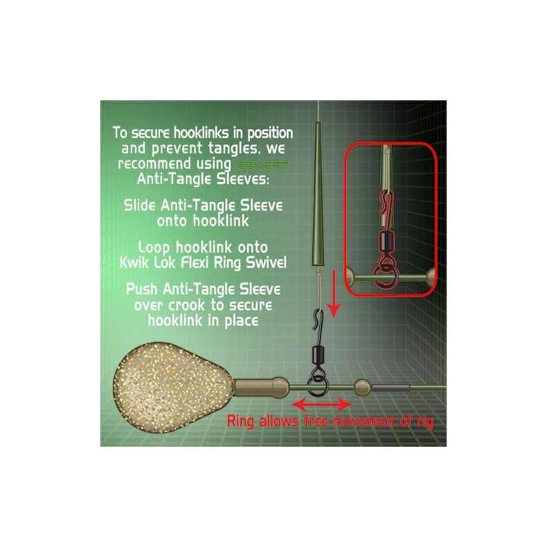 Вертлюжки Gardner Flexi-Ring Kwik Lok Swivels Anti Glare — фото 3 — CARPshop