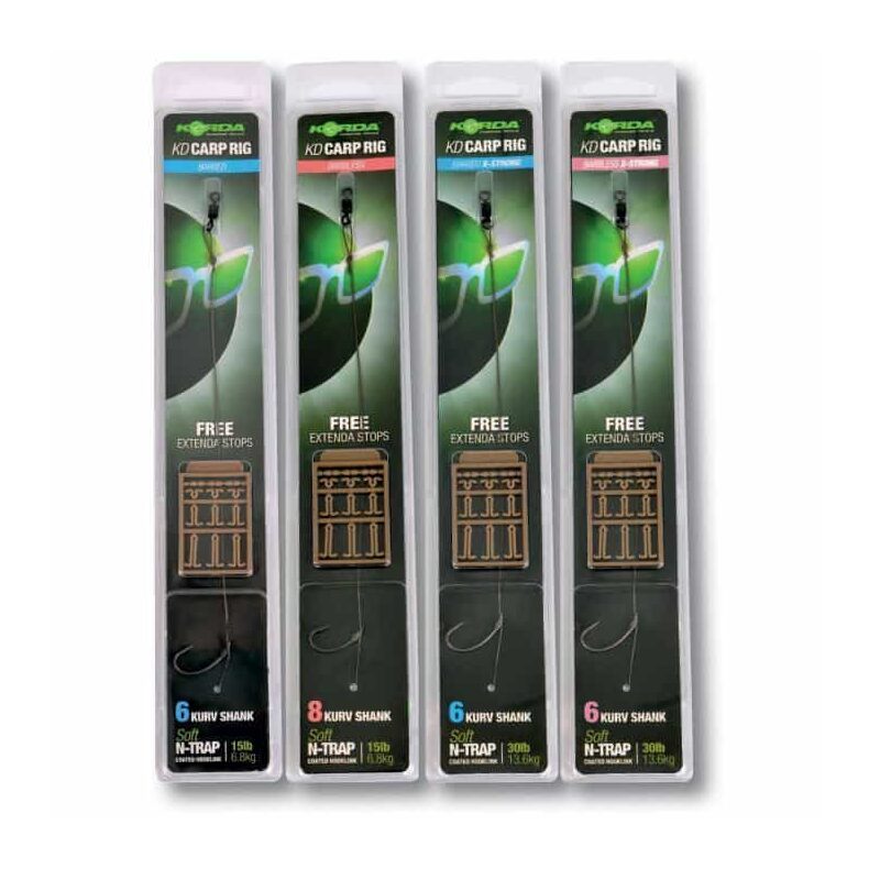 Оснастка Korda N-Trap KD Rig Kurv Shank Barbless для ловли карпа — купить в CARPshop