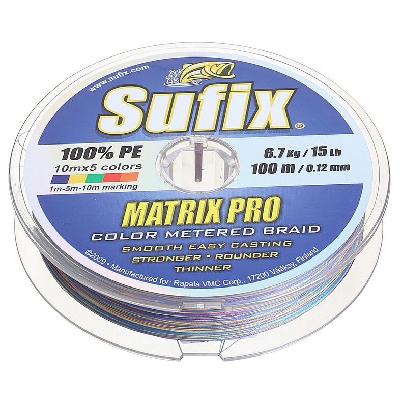 Sufix Matrix Pro Multi Color — плетёная леска для карпфишинга — CARPshop