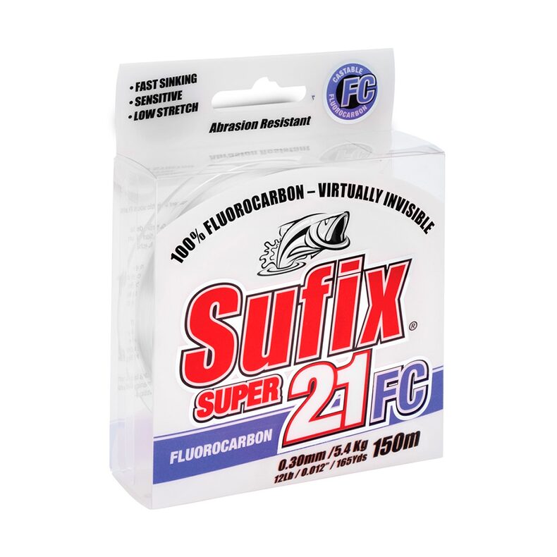 Леска Sufix Super 21 Fluorocarbon для ловли карпа купить в CARPshop