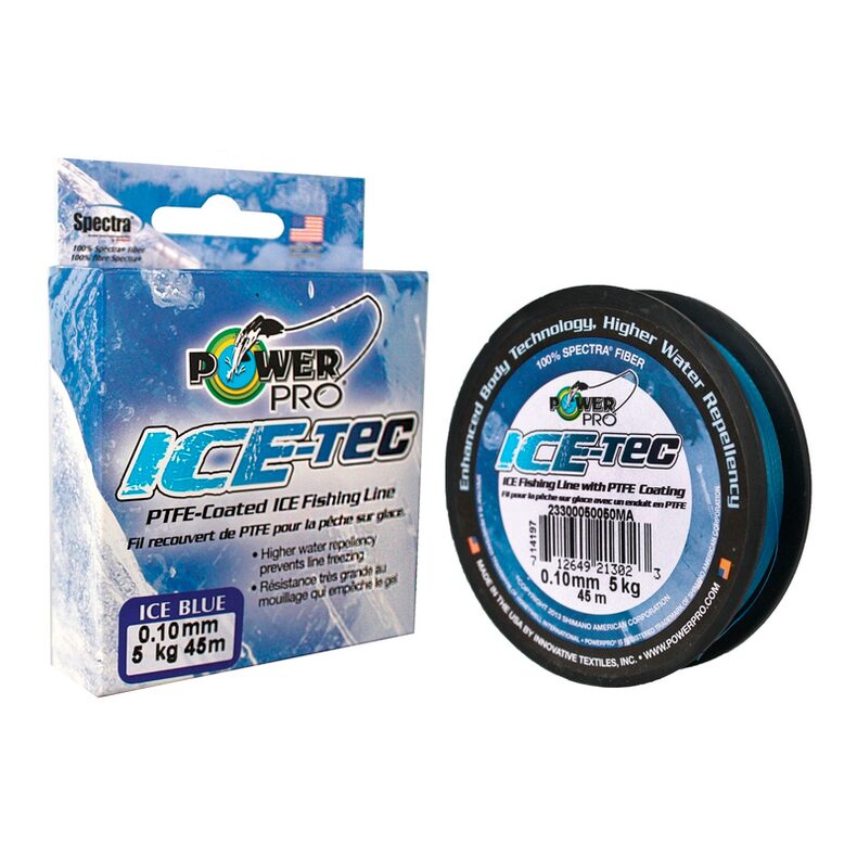 Леска плетёная Power Pro 45м Ice-Tec Blue 0,10/5кг — спиннинговые снасти, купить в CARPshop