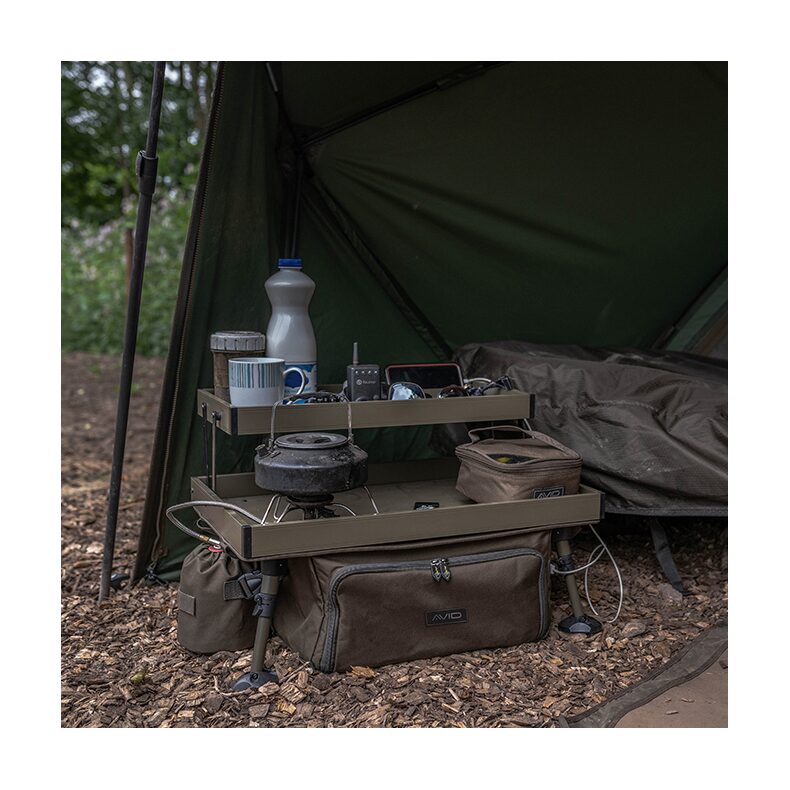 Монтажный столик двухъярусный с сумкой AVID CARP Double Decker Bivvy Organizer — фото 5 — CARPshop