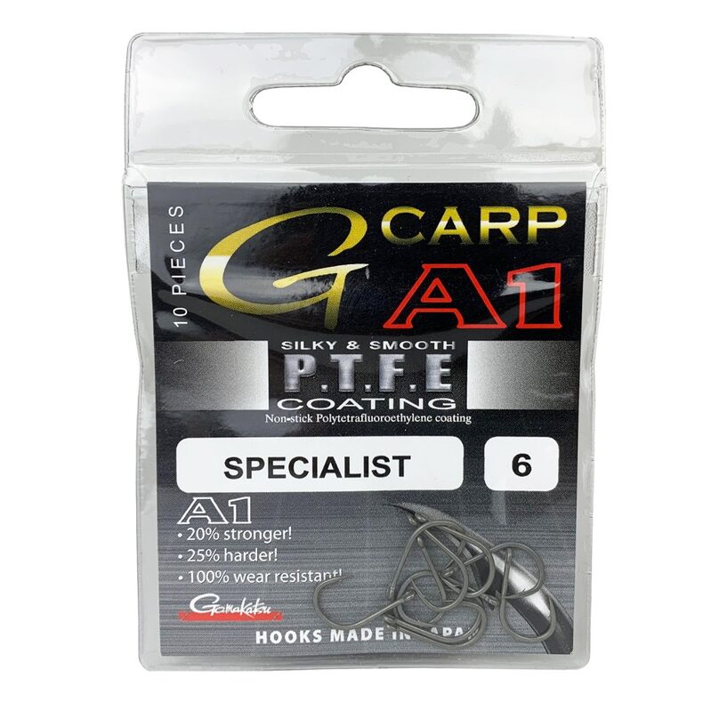 Крючки Gamakatsu A1 G-CARP SPECIALIST PTFE для карповой рыбалки — купить в CARPshop
