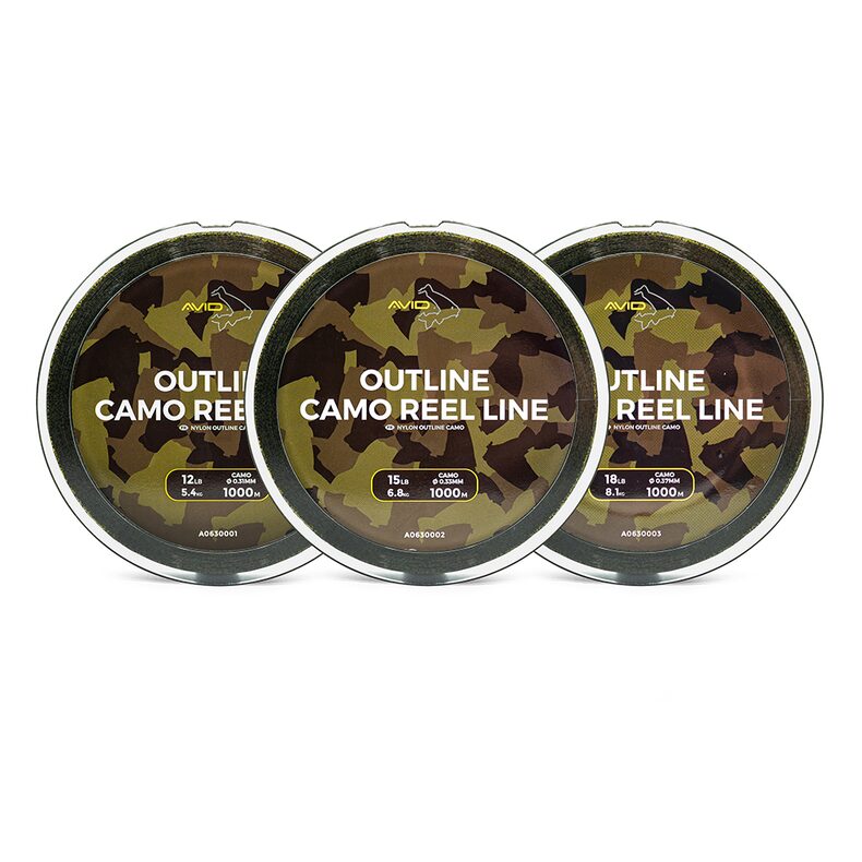 Леска AVID CARP Outline Camo Reel Line для карповой рыбалки купить в CARPshop