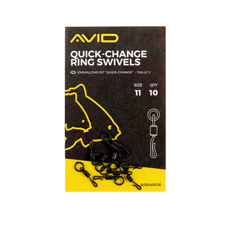 Быстросъемы с кольцом AVID CARP Quick Change Ring Swivel Size 11 для карпфишинга — купить в CARPshop