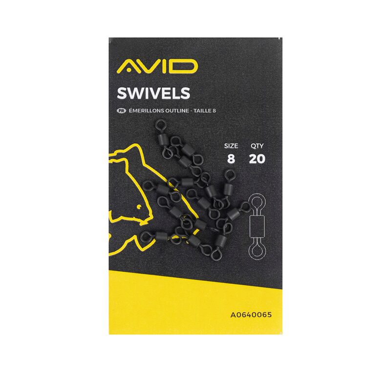 Вертлюжки AVID CARP Swivels Size 8, карповые снасти для оснасток — купить в CARPshop