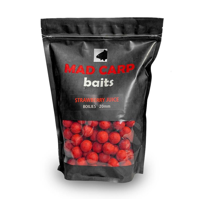 Бойлы тонущие Mad Carp Baits Клубничный Сок ловля карпа — CARPshop