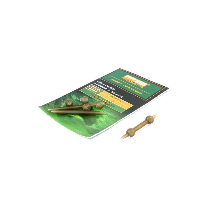 PB Products набор для оснастки Heli-Chod Rubber & Beads Weed для карпфишинга — купить в CARPshop