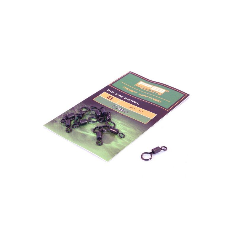 Вертлюг с большим ушком PB Products Big Eye Swivel №8, рыболовные снасти — купить в CARPshop