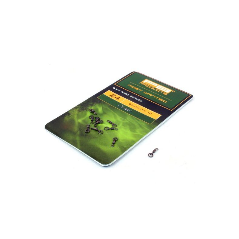 Мини вертлюг с кольцом PB Products Bait Ring Swivel №24, карповые снасти — купить в CARPshop