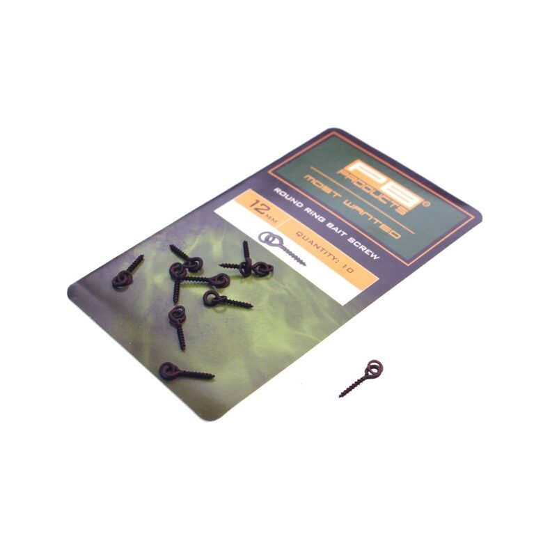 Крепление для плавающей насадки PB Products Round Ring Bait Screw 12mm, карповая рыбалка — CARPshop
