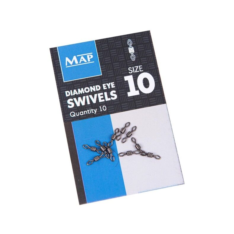 MAP Вертлюг Diamond Eye Swivel №10 10шт, карповые снасти для оснасток — купить в CARPshop